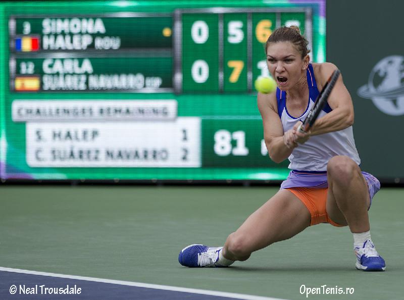 Simona Halep ajunge in semifinale la BNP Paribas Open
